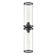  WV311602UBCG - Revolve Ii Clear Glass/Urban Bronze 2 Lights Wall/Vanity